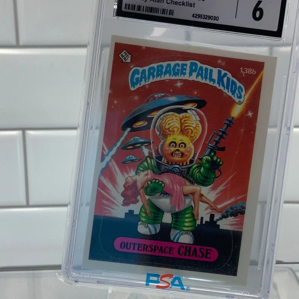 Vintage Topps 1986 Garbage Pail Kids 138b Outerspace Chase Graded CGC 6